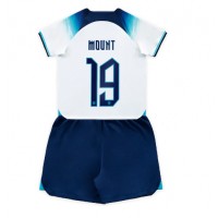 England Mason Mount #19 Fußballbekleidung Heimtrikot Kinder WM 2022 Kurzarm (+ kurze hosen)